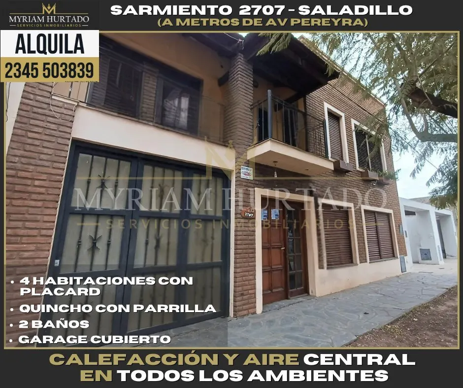 ALQUILER – AMPLIA CASA CÉNTRICA EN SALADILLO 🏡