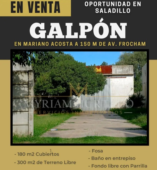Galpón en venta en excelente ubicación - Mariano Acosta 2445