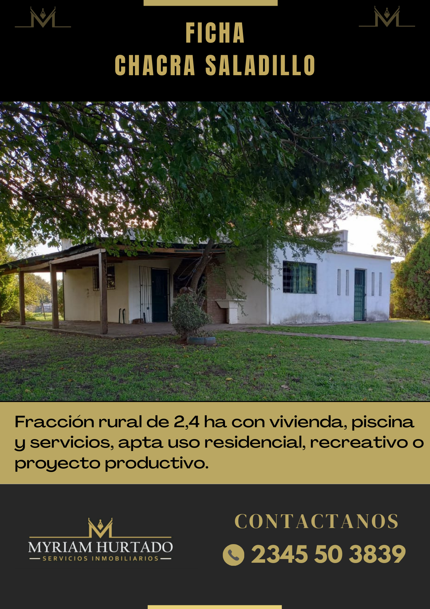 Casa quinta en Saladillo - La Serena